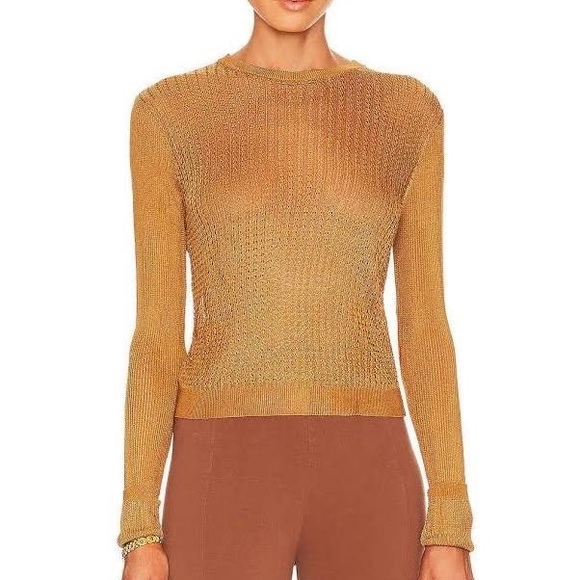 FREE PEOPLE NWT H2O Crew Pullover Tiger Eye - Picture 6 of 6